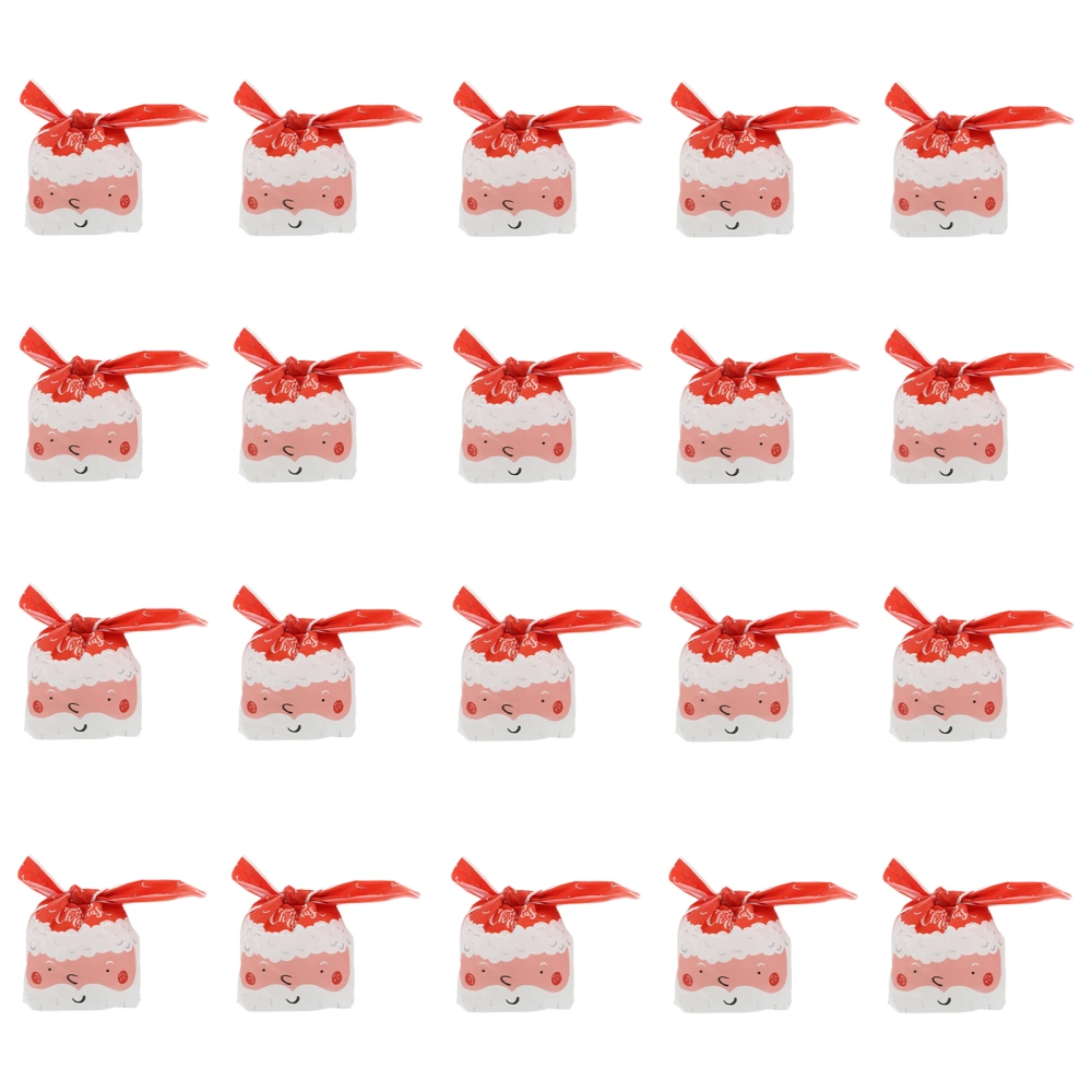 50Pcs Christmas Bunny Ears Snowflake Crisp Nougat Goodie Gift Bags for Party