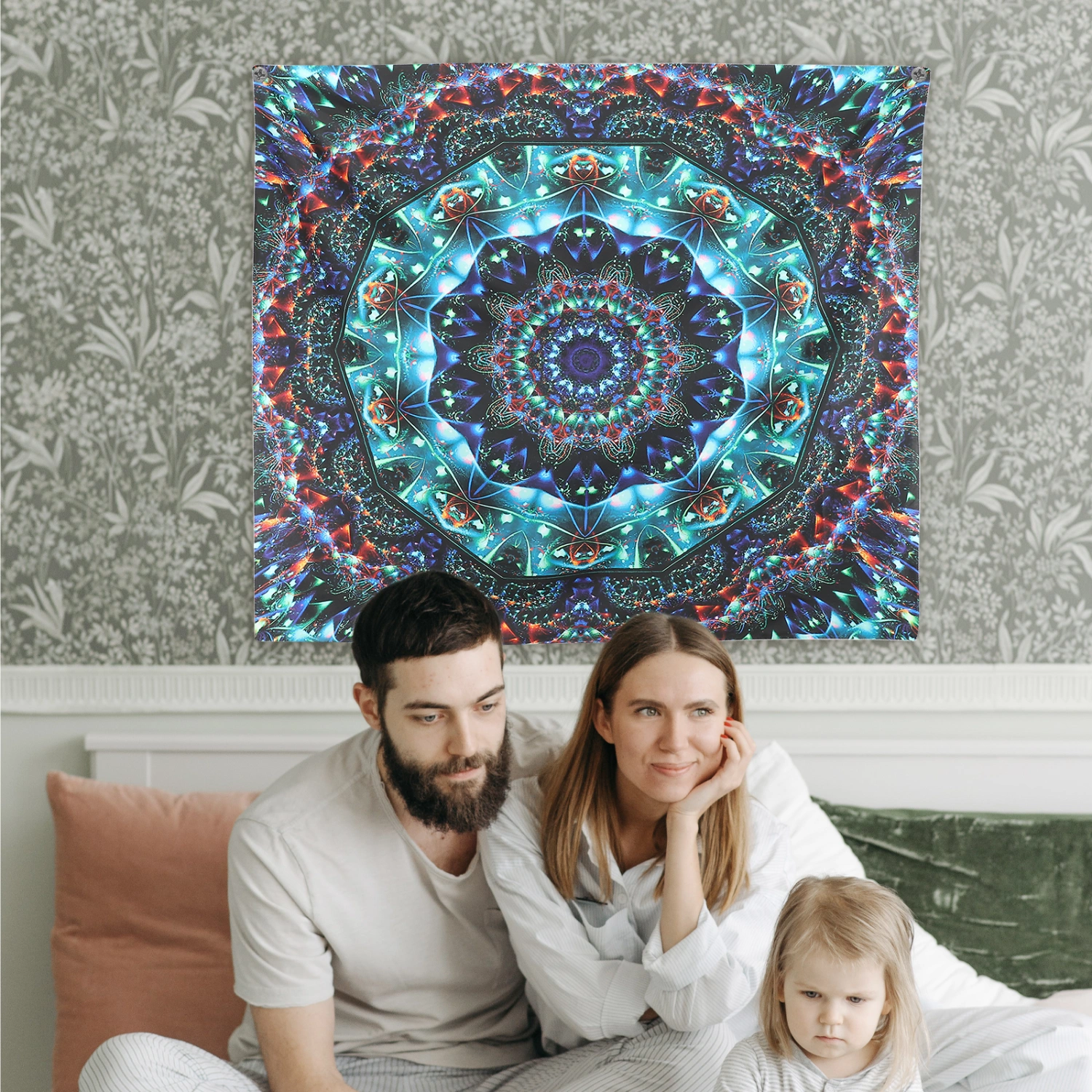 Mandala Wall Tapestry Wall Hanging Background Cloth Blanket for Bedroom Living Room