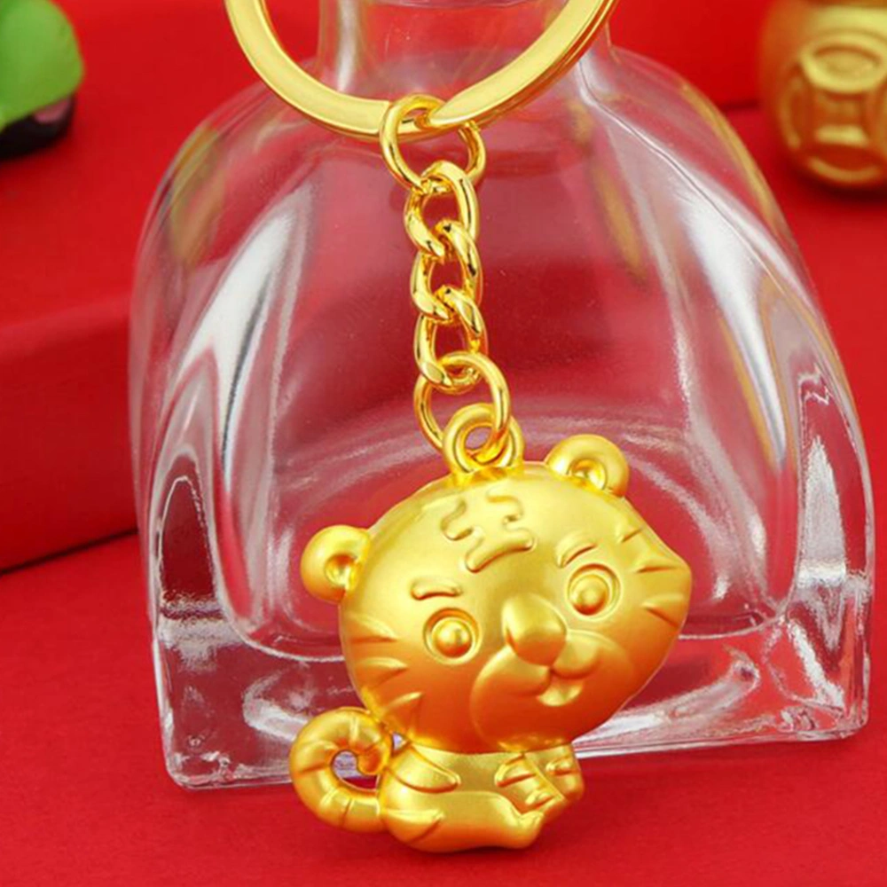 1Pc Chinese Style Key Chain Pendant Tiger Charm Backpack Hanging Ornament