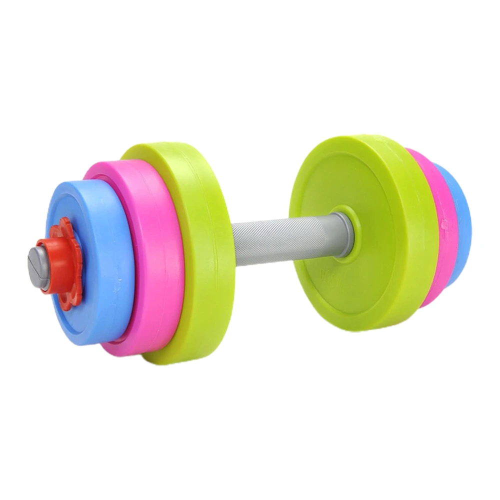 1 Set Kids Ergonomic Dumbbell Toy Adjustable Children Morning Exercise Barbell