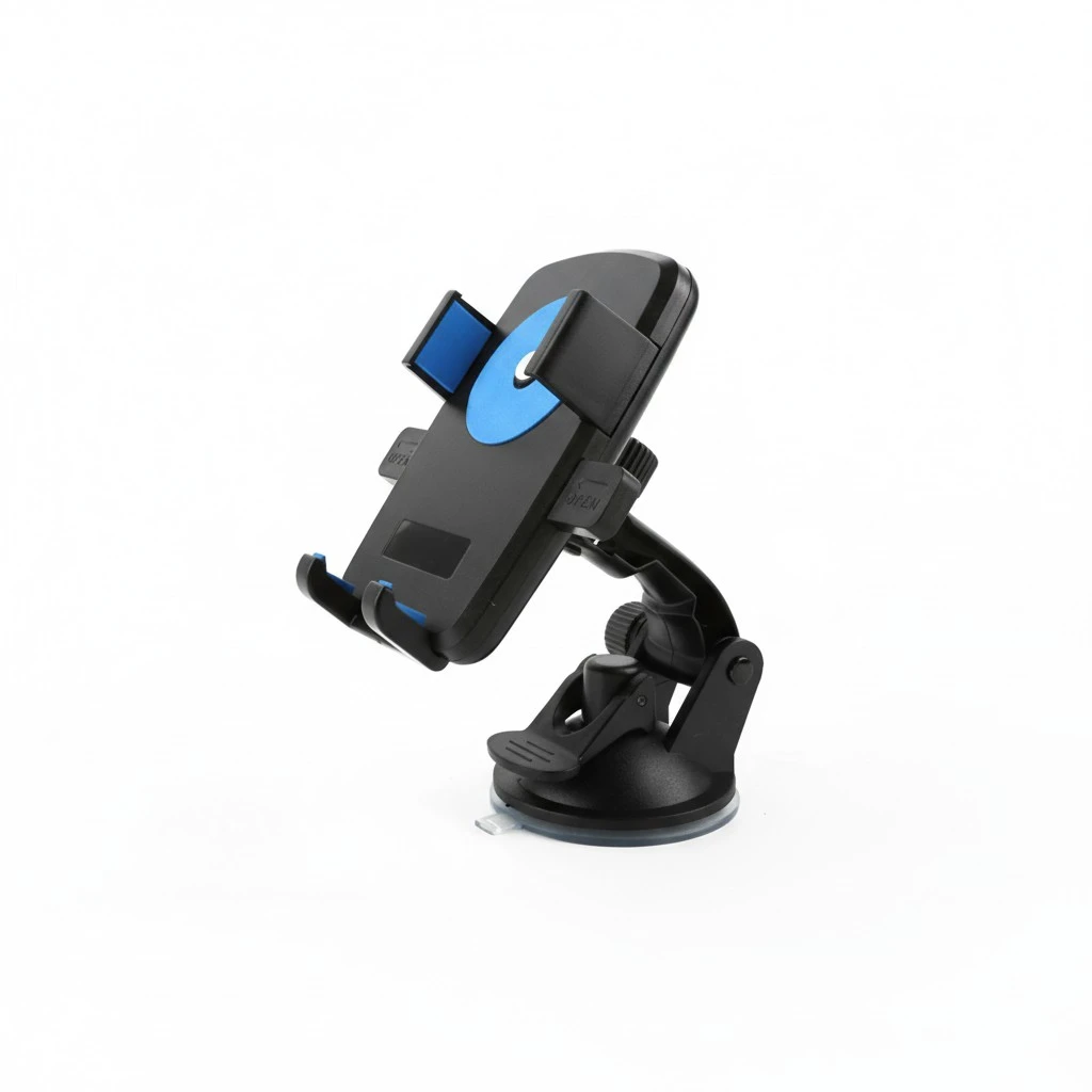 Car Phone Mount Holder Support Windshield Dashboard Universal Car Mobile Phone Cradle for Smartphone and GPS (Blue)