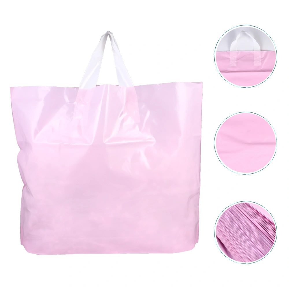 50Pcs Portable Plastic Gift Packing Bags Shopping Wrapping Handbags for Store