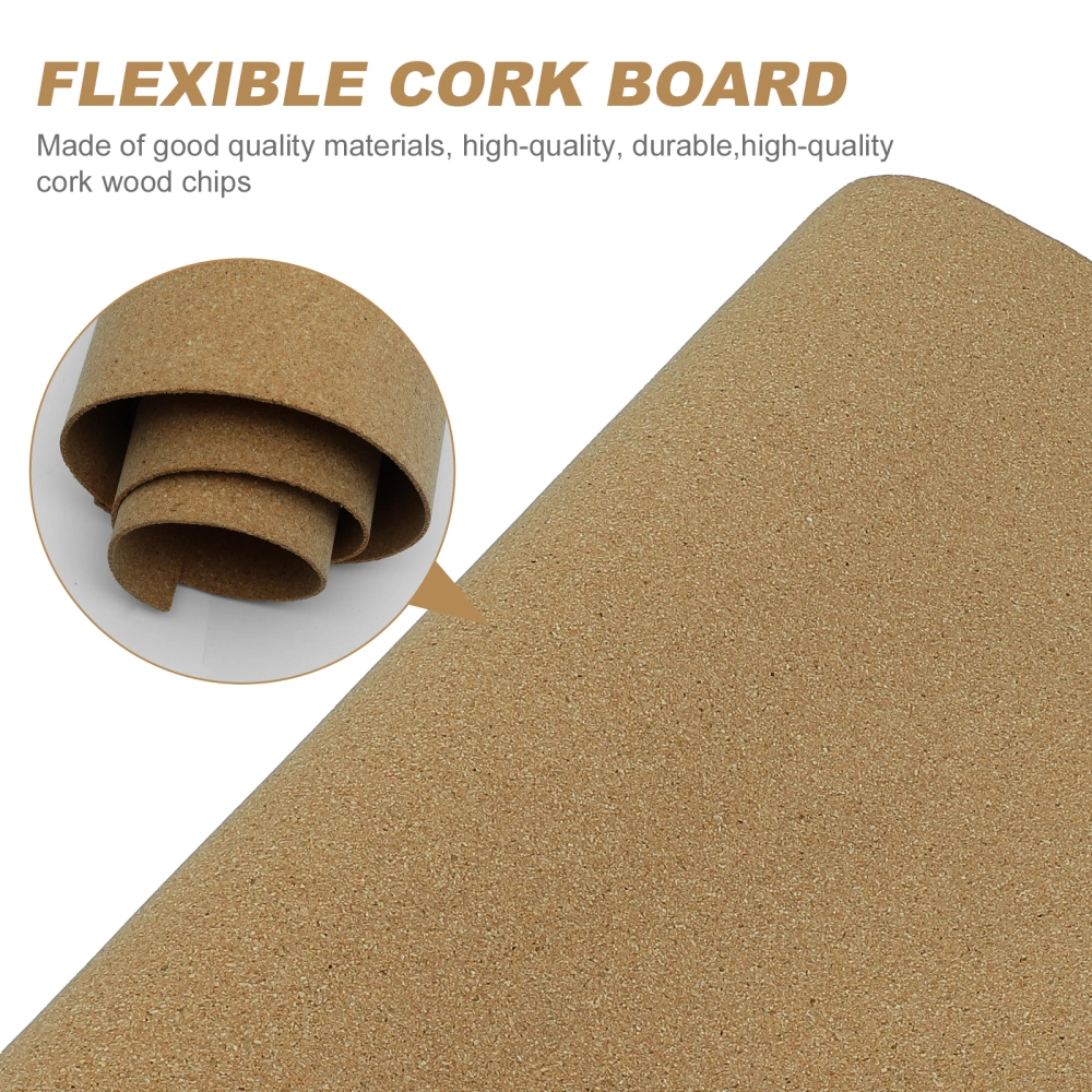 1Pc Rollable Backing Board Flexible Cork Protectioive Backing Board (Khaki)