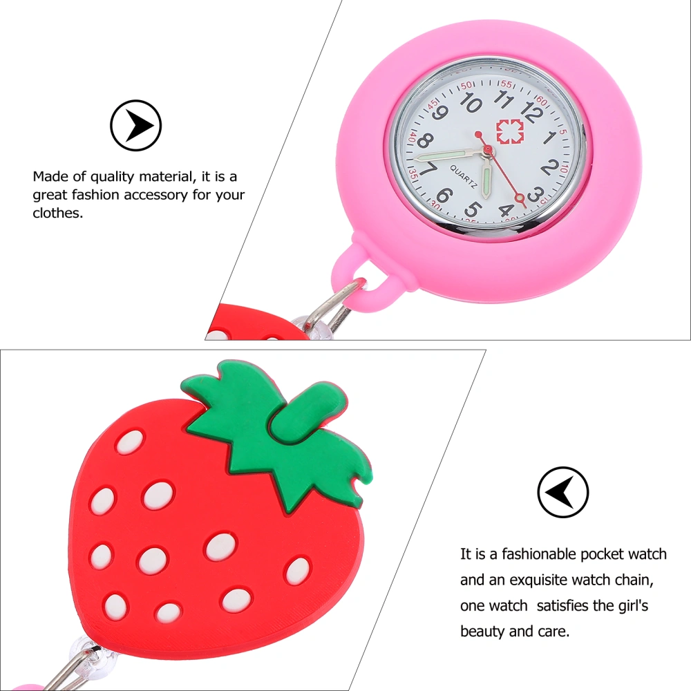 1 Pc Nurse Pocket Watch Cartoon Watch Girls Stretchable Watch Luminous Watch