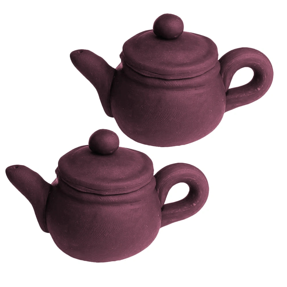 2pcs Cake Topper Teapot Shape Cake Insertion Cupcake Decoration Party Favor