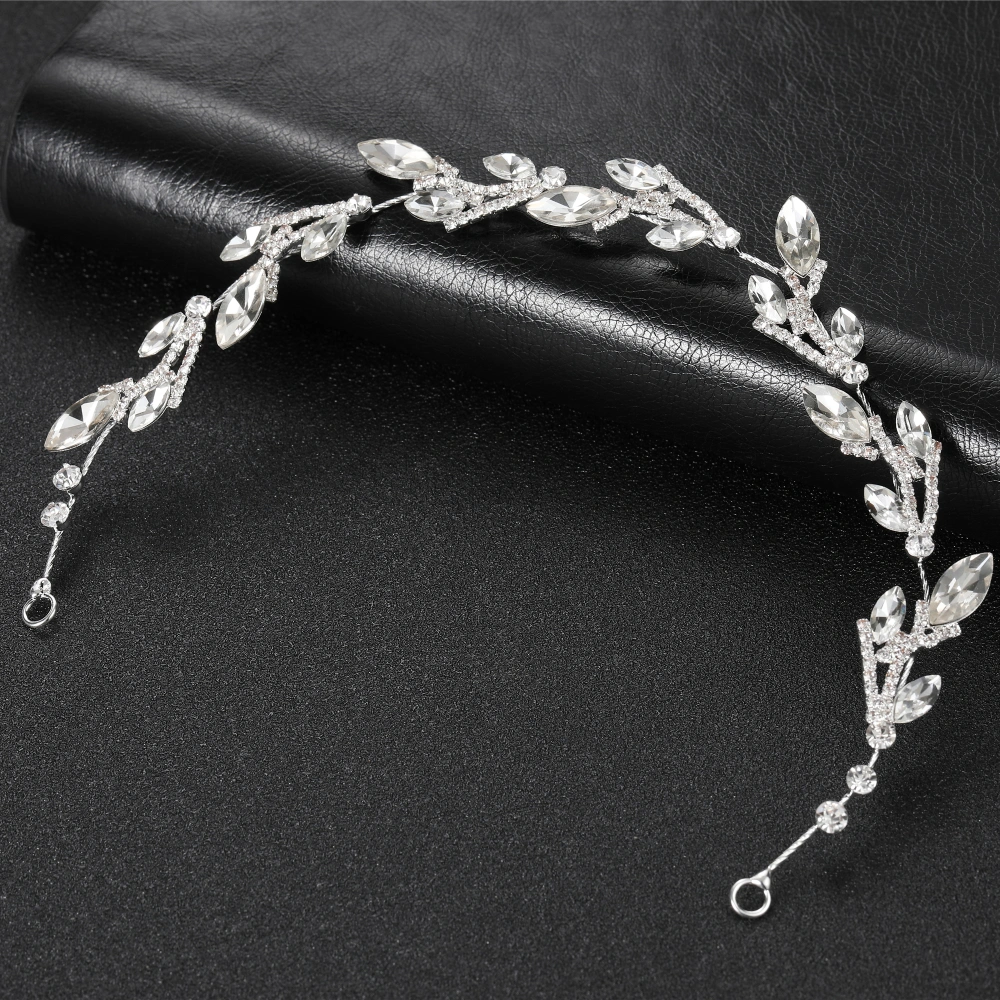 Cubic Zirconia Bridal Hair Vine Sparking Headpiece Women Wedding Headband Bride Hair Jewelry