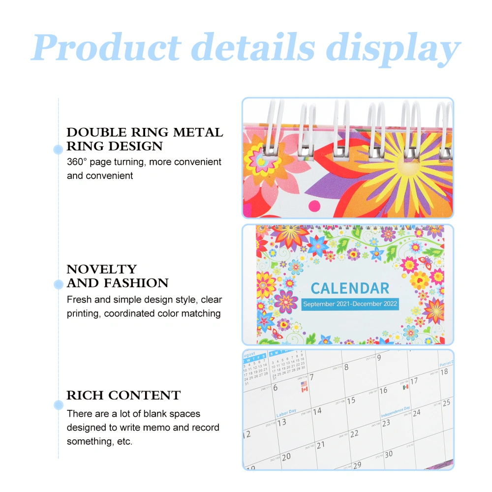 1Pc Creative 2022 Calendar Countdown Schedule English Calendar (Assorted Color)