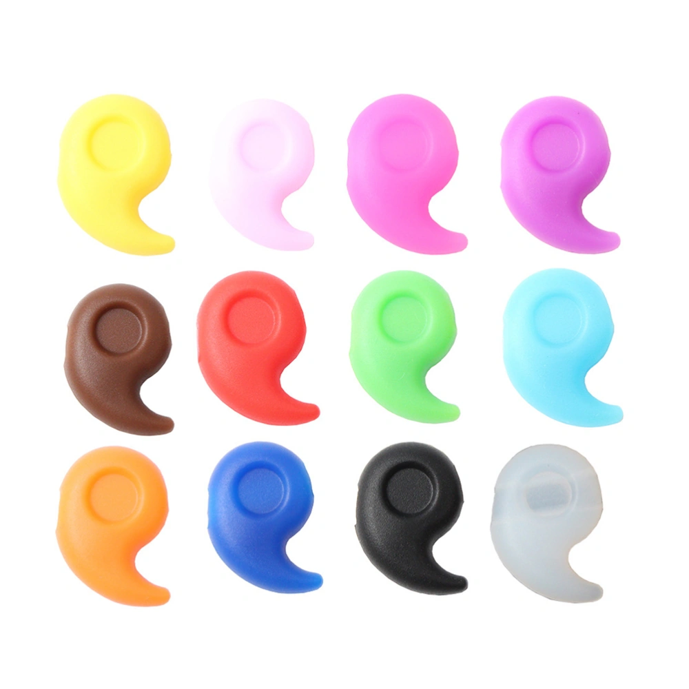 12 Pairs of Anti-slip Eyeglass Holders Silicone Eyewear Sleeve Eye Glasses Hooks for Women Men