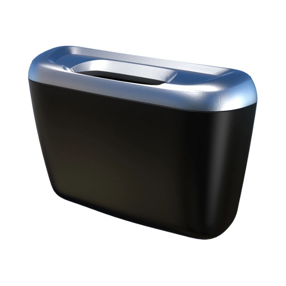 Car Door Side Garbage Bin Multi-function Universal Trash Can Portable Mini Car Garbage Can (Silver)
