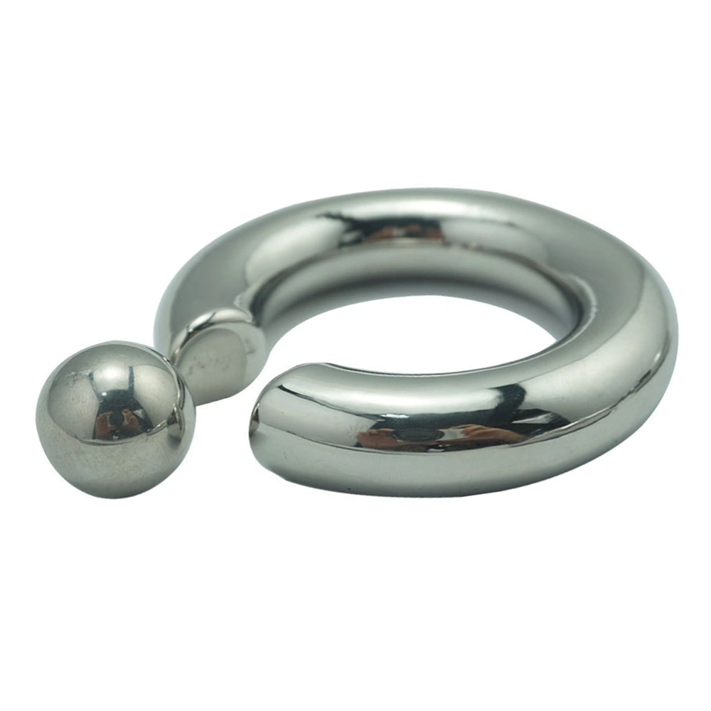 45mm Stainless Steel Adults Men Ring Scrotum Bondage Restraint Male Chastity Device Adult Sex Toys (Silver)