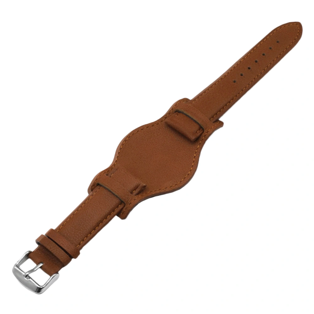 1pc Classical Cowhide Strap Cowhide Watchband Anti-metal Allergy Strap