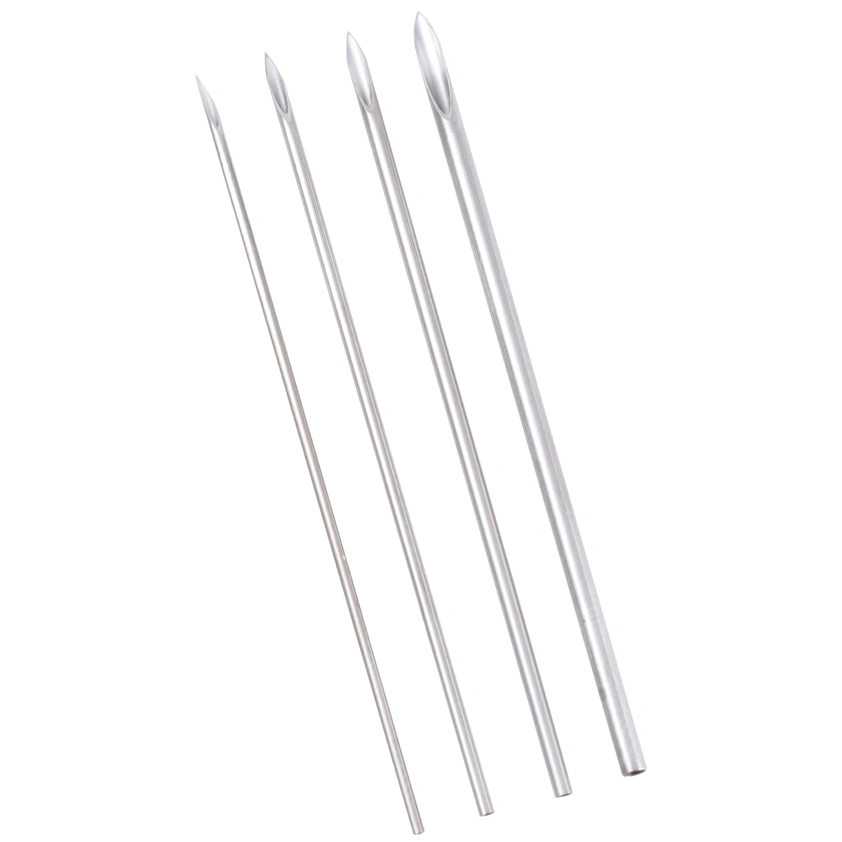 10Pcs Disposable Piercing Needles Nose Lips Perforator Makeup Puncture Needle Silver (14G, 16G, 18G, 20G)