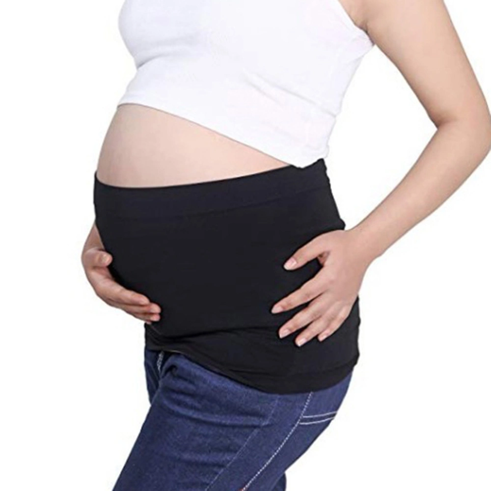 Pregnancy Belt Pregnancy Support Corset Bandage Girdle Pregnant Baby Strap for Pregnant Women (Black L 85-95CM Hipline)