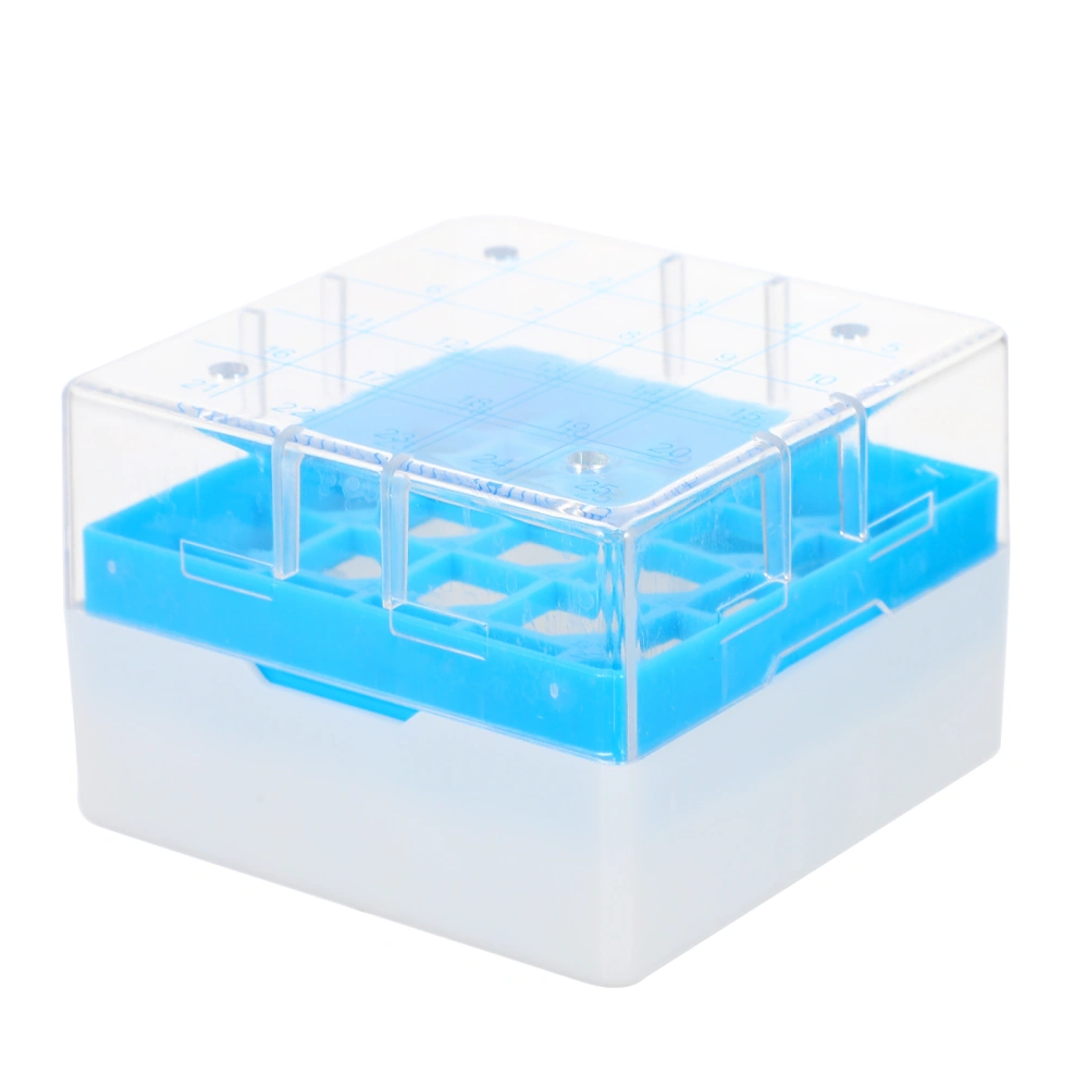 25-grid Freezing Tubes Storage Box Microcentrifuge Tube Cryogenic Storage Box