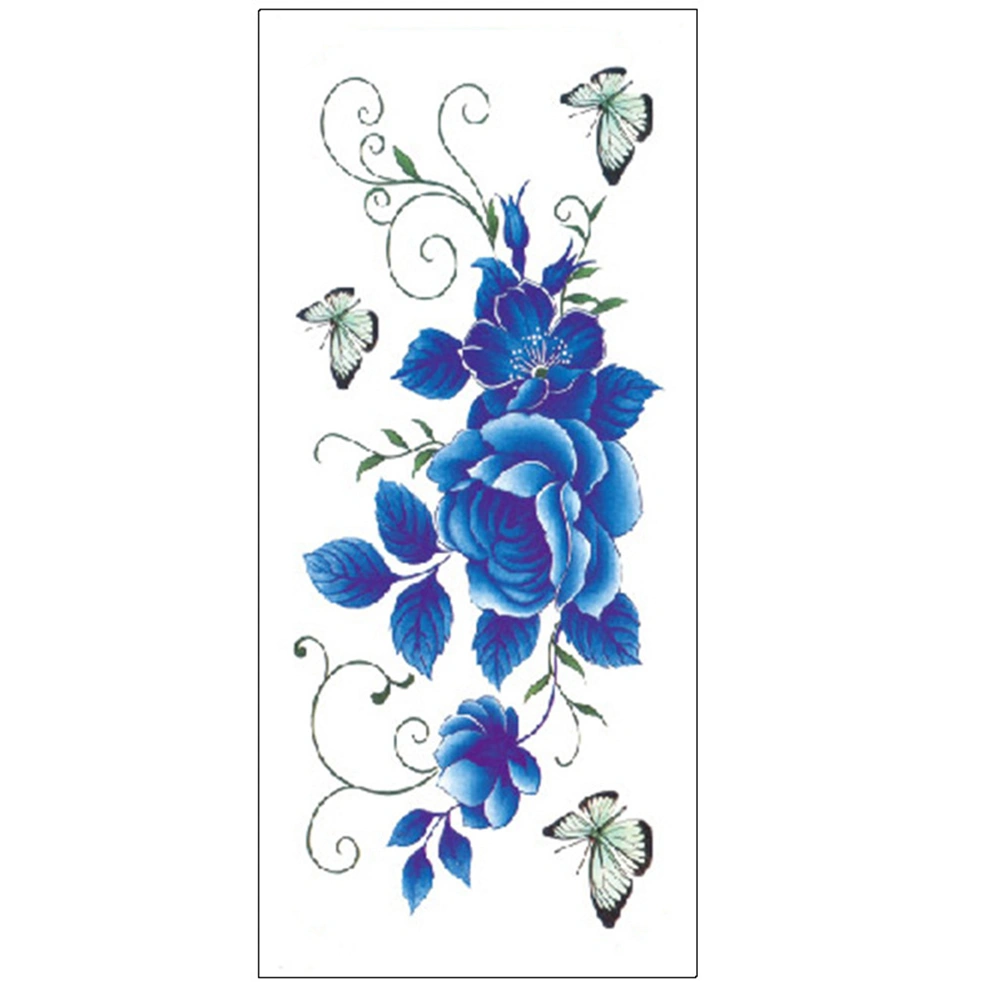 12 Sheets Peony Rose Stickers Colorful Peony Sticker Pretty Rose Stickers