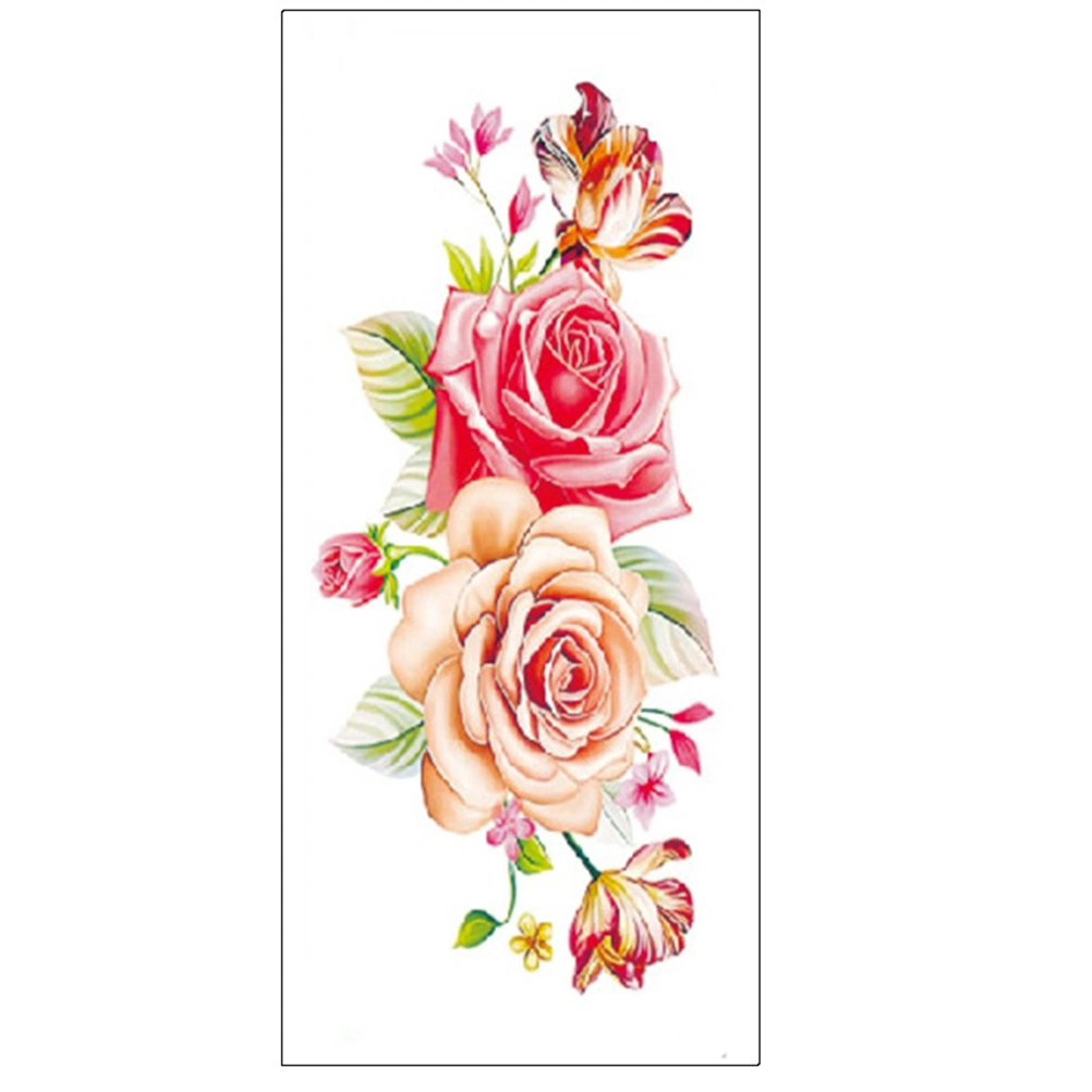 12 Sheets Peony Rose Stickers Colorful Peony Sticker Pretty Rose Stickers