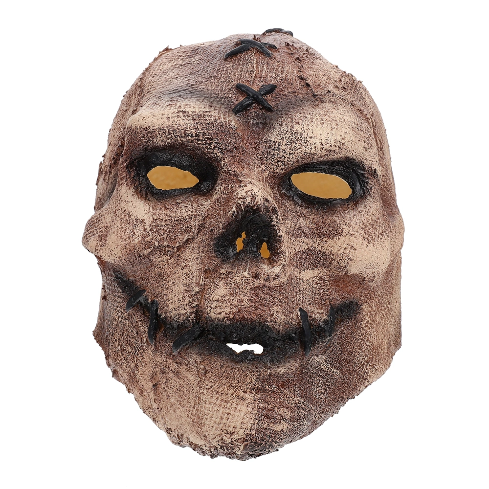 1pc Halloween Latex Mask Scarecrow Skull Mask Party Performance Mask Prop