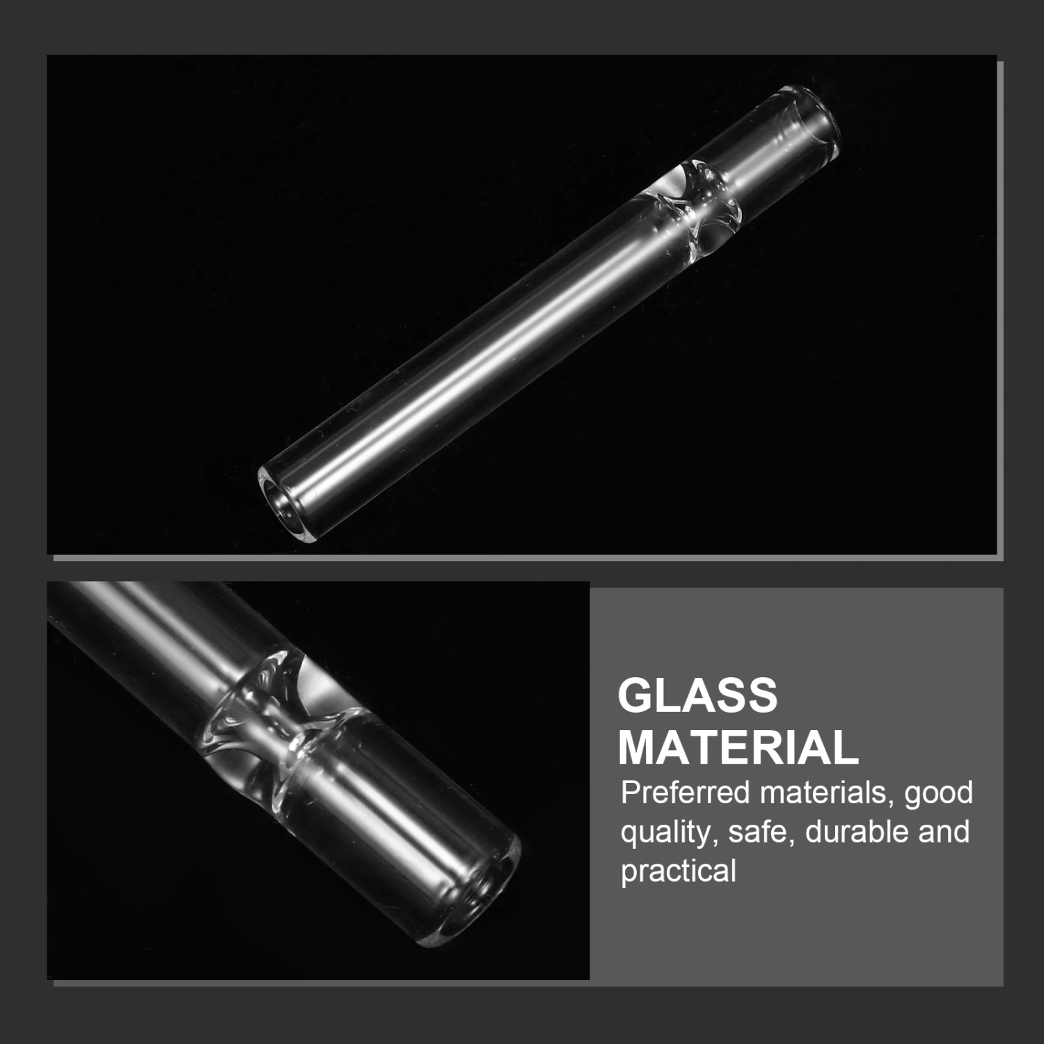10pcs Multi-purpose Glass Stem Pipe Adapter Scientific Glass Tube Adapter