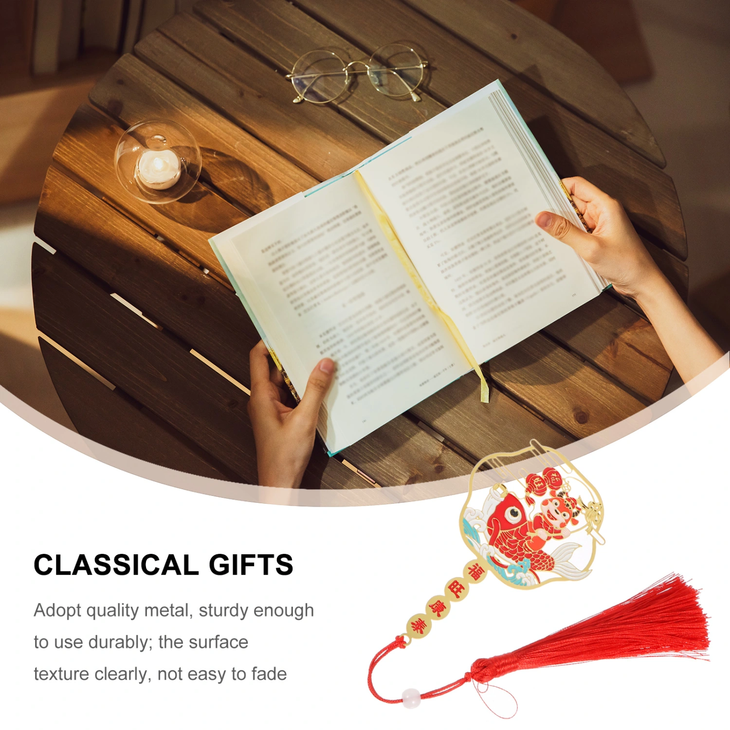 2pcs Chinese Style Bookmark Classical Gifts Students Retro Reading Bookmarks