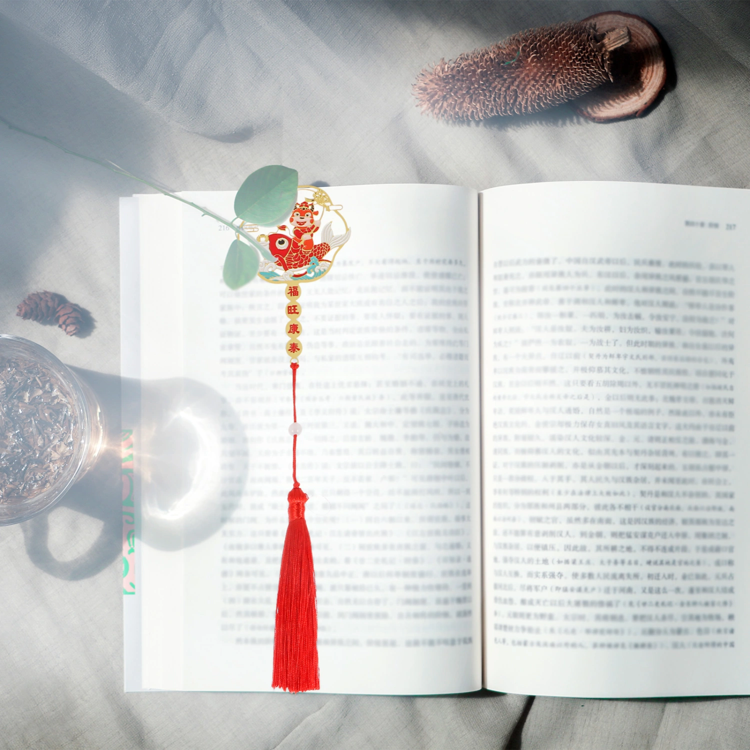 2pcs Chinese Style Bookmark Classical Gifts Students Retro Reading Bookmarks