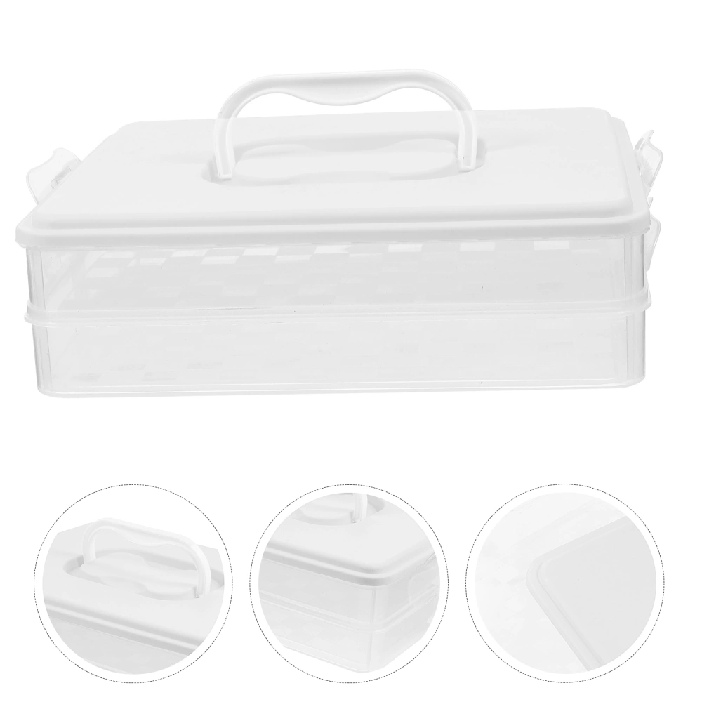 Fridge Dumpling Organizer Plastic Reusable Dumpling Box Translucent Fridge Food Container