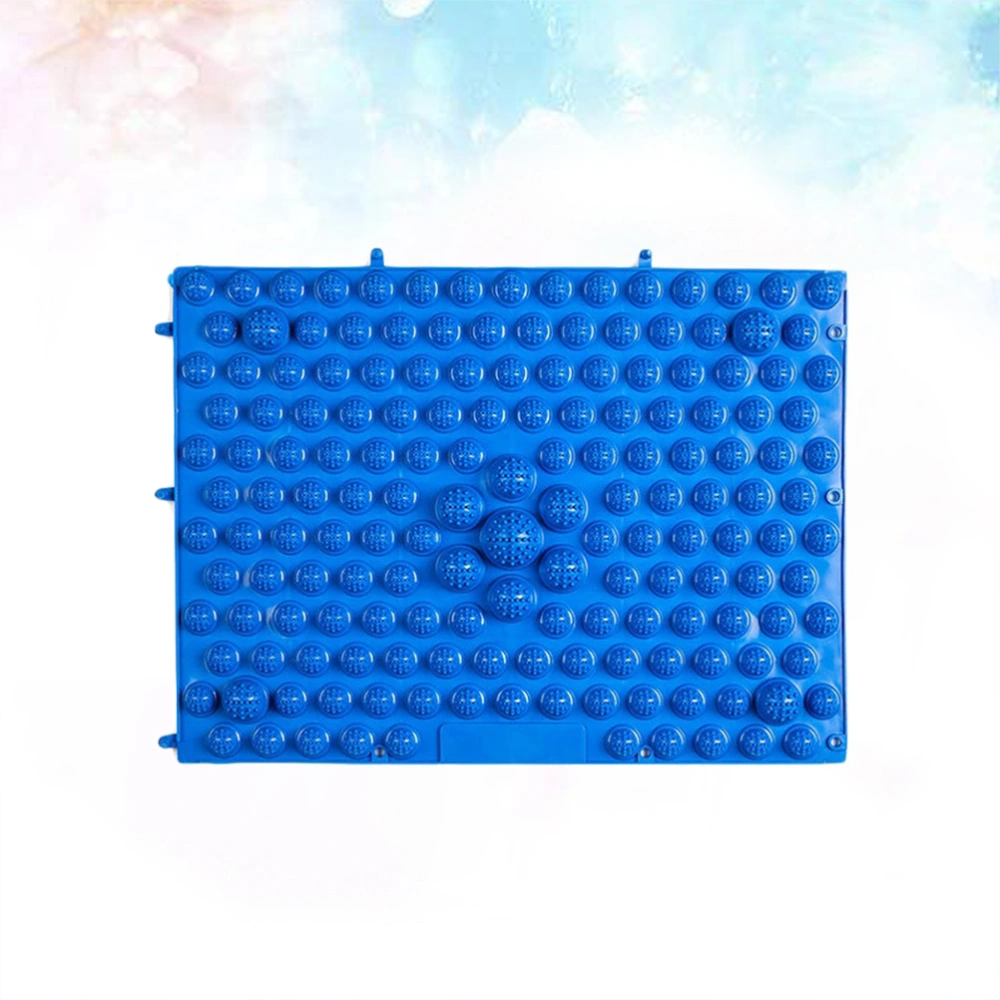 2pcs Foot Massage Pad Reflex Massage Mat Toe Pressure Plate Massage Pad Acupressure Relaxation Mat (Blue)