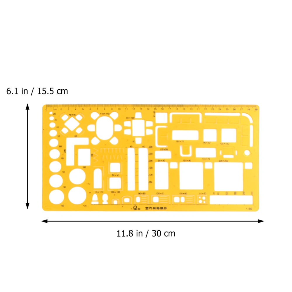 Professional Ellipse Drafting Template Ruler 3 kinds Design Drawing Template