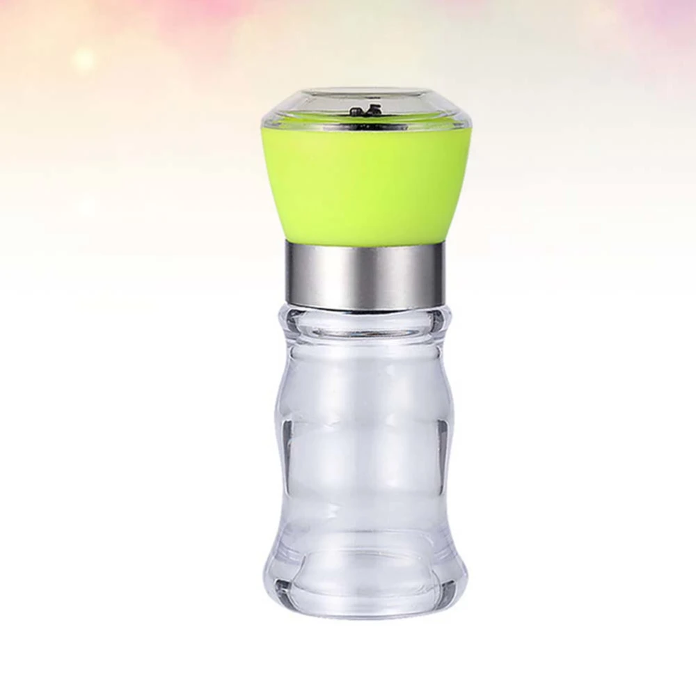 1pc Kitchen Gadget Manual Pepper Grinder Seasoning Bottle Box Salt Pepper Container (Random Color)