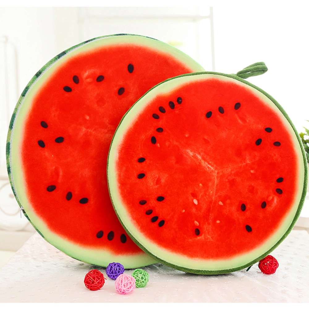 33cm 3D Fruit Watermelon Plush Cushion Pillow Home Office Sofa Decoration Seat Chair Pads Floor Mat