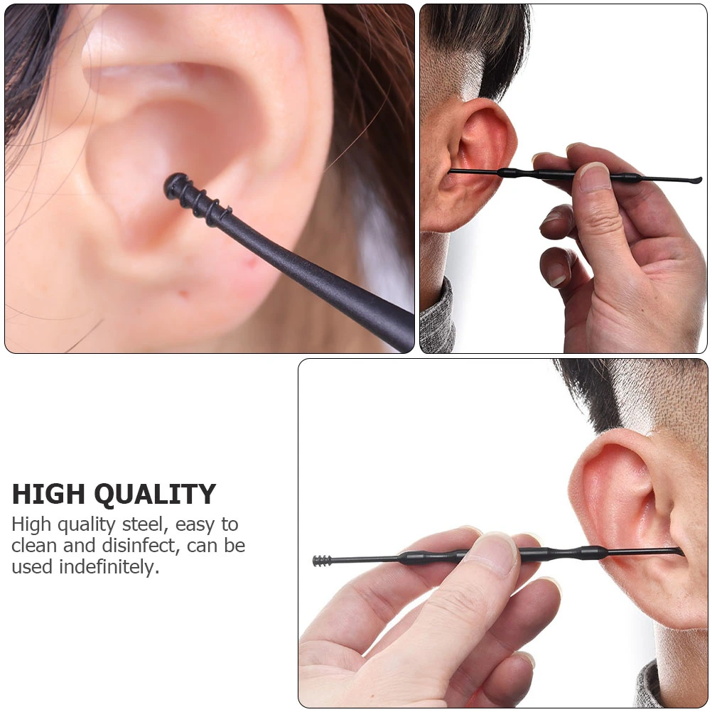 1 Set Ear Scoop Ear Scoop Cleaner Double Head Rotating Ear Scoop Ear Cleaner