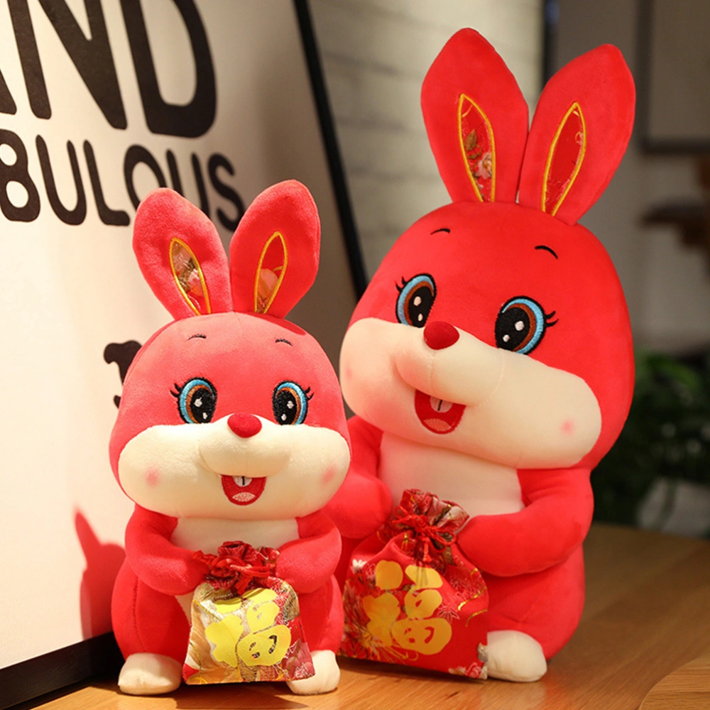 Stuffed Animal 2023 Chinese New Year Rabbit Doll Bunny Toy for Children