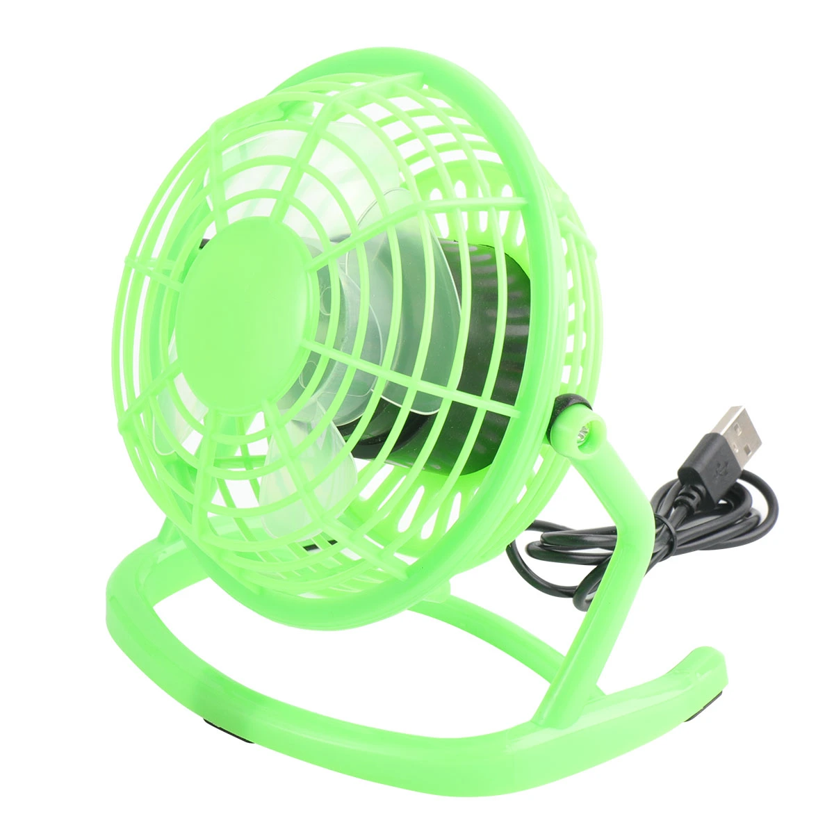Ultra-silent Small Desk Fan Small Table Personal Portable Mini Fan Usb Powered Mini Fan (Green)
