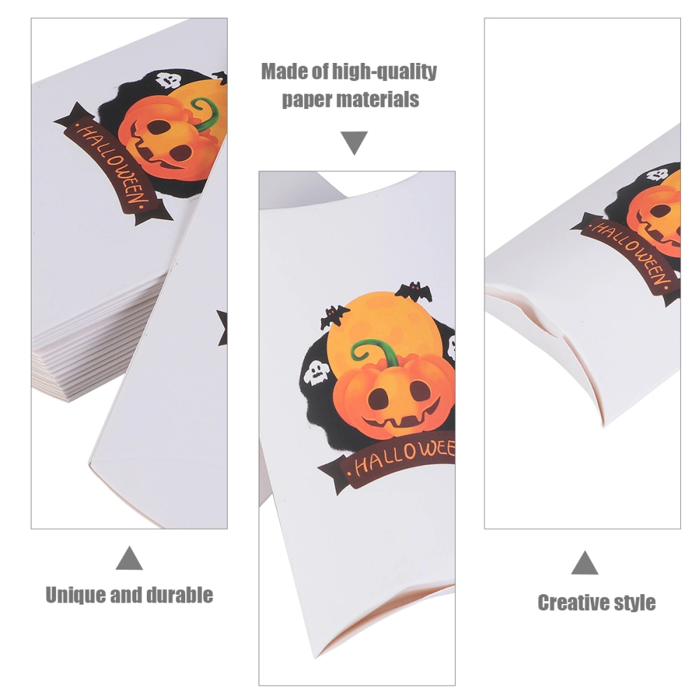 20PCS Halloween Paper Box Candy Brown Paper Box Packing Container