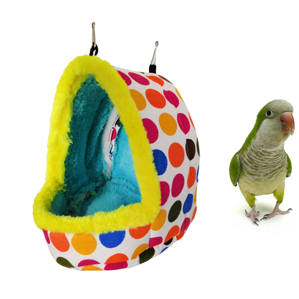 Thicken Plush Nest Creative Winter Warm Nest Parrot Hammock Bird Sleeping Bed (Size S)