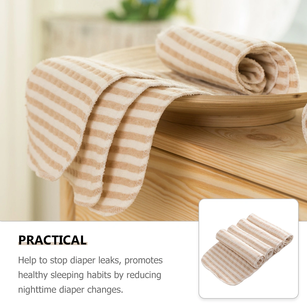 4pcs Infant Booster Pad Infant Cloth Diapers Reusable Burp Cloths Diapers Cloth