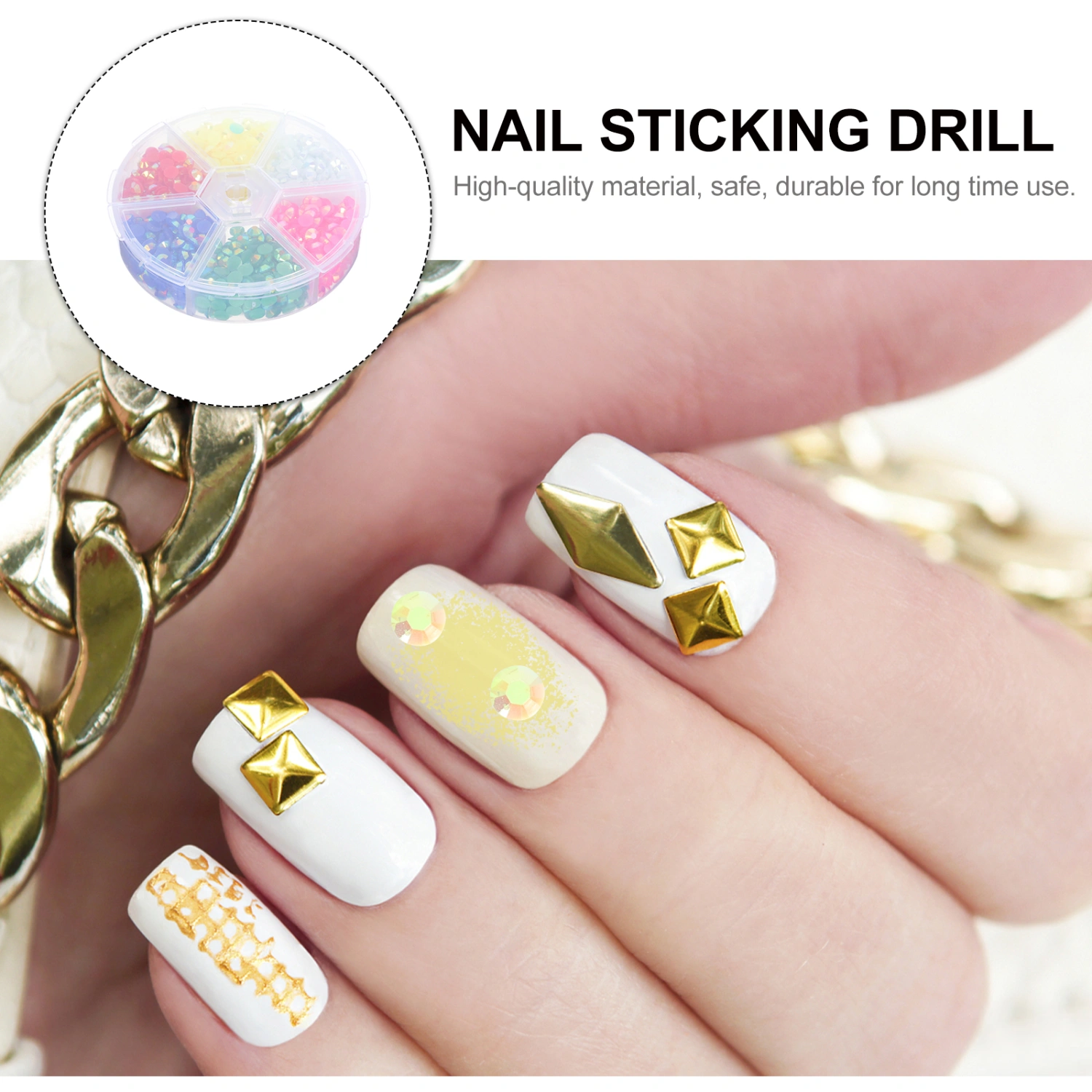 1 Box Manicure DIY Resin Diamond Decors Girl Manicure DIY Decor Accessories