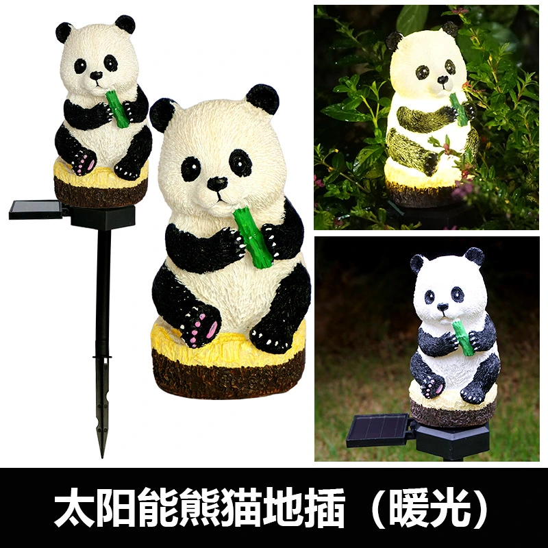 Panda Decor Garden Solar Decor Garden Decoration Garden Landscape Patio Light