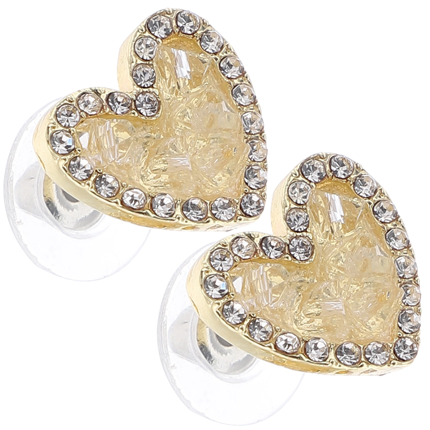 1 Pair Women Ear Studs Heart Earrings Teen Girls Ear Jewelries Cute Stud Earrings for Birthday Wedding