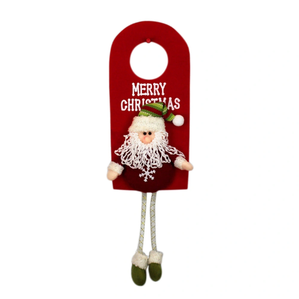 Decorative Door Hanger Hook Sign Santa Claus Design Xmas Hanging Door Ornaments Decoration Christms Tree Decor