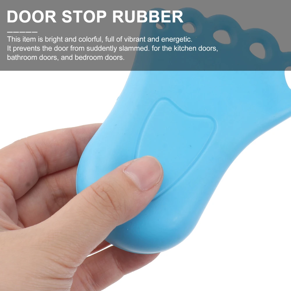 Ankle Shape Door Stopper Prevent Baby Finger Pinch Injuries Door Stops Set Finger Protector Doorstop(Green)