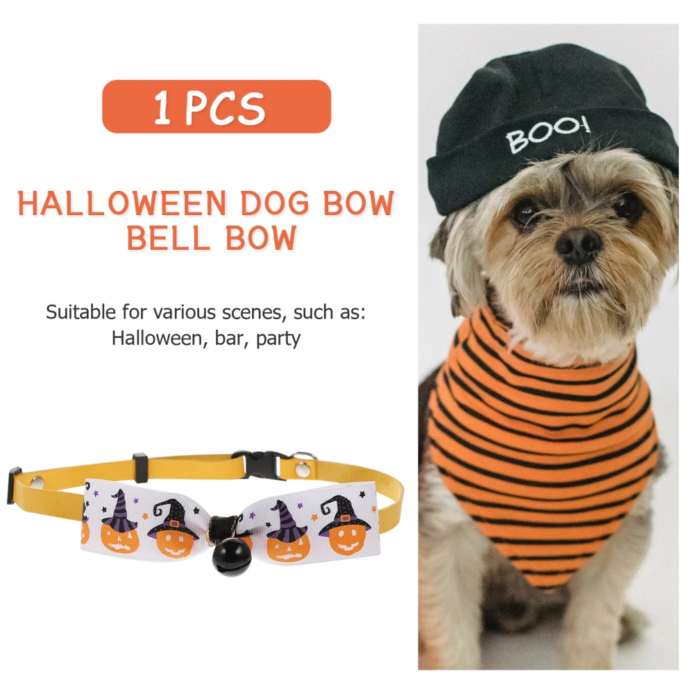 1pc Halloween Cat Collar Adjustable Neck Collar Pet Plaid Collar Puppy Collar