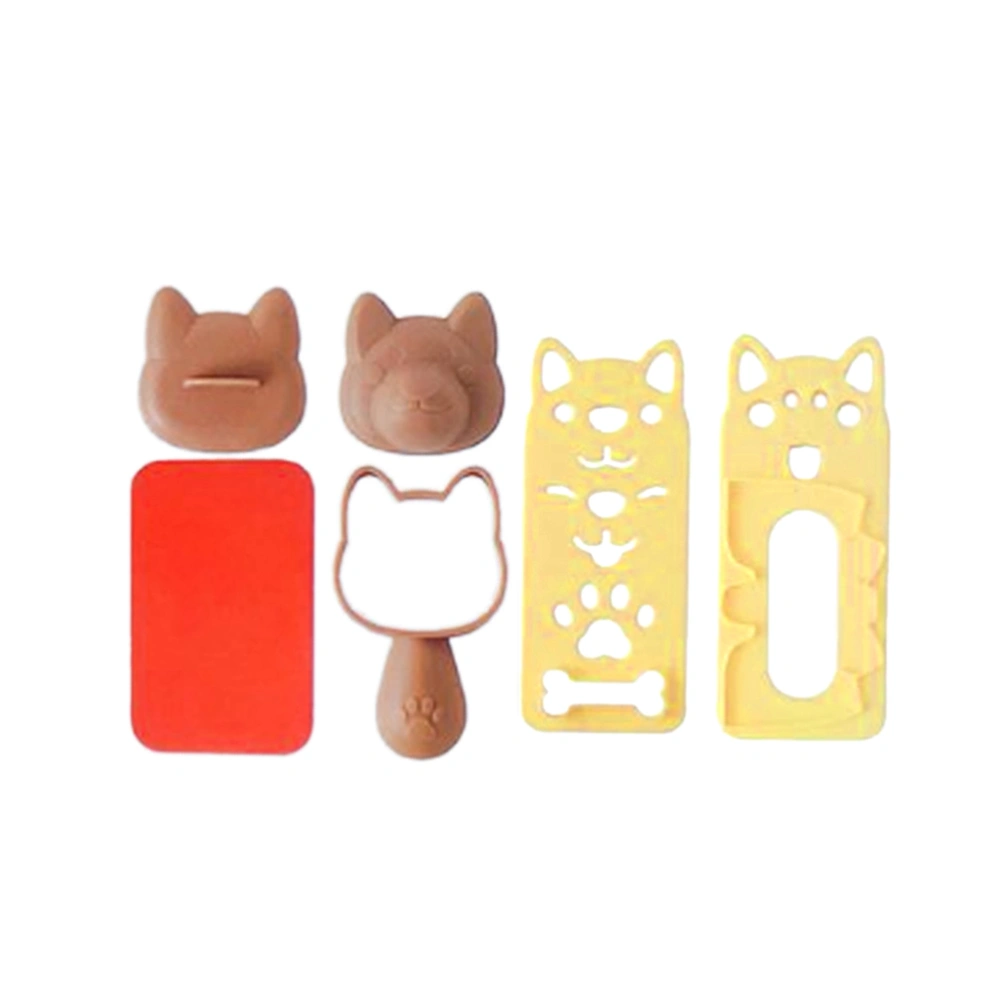 1 Set Puppy Shaped Rice Ball Mold DIY Sushi Mold Handmade Soap Cake Cookie Maker Home Kitchen Tool Set