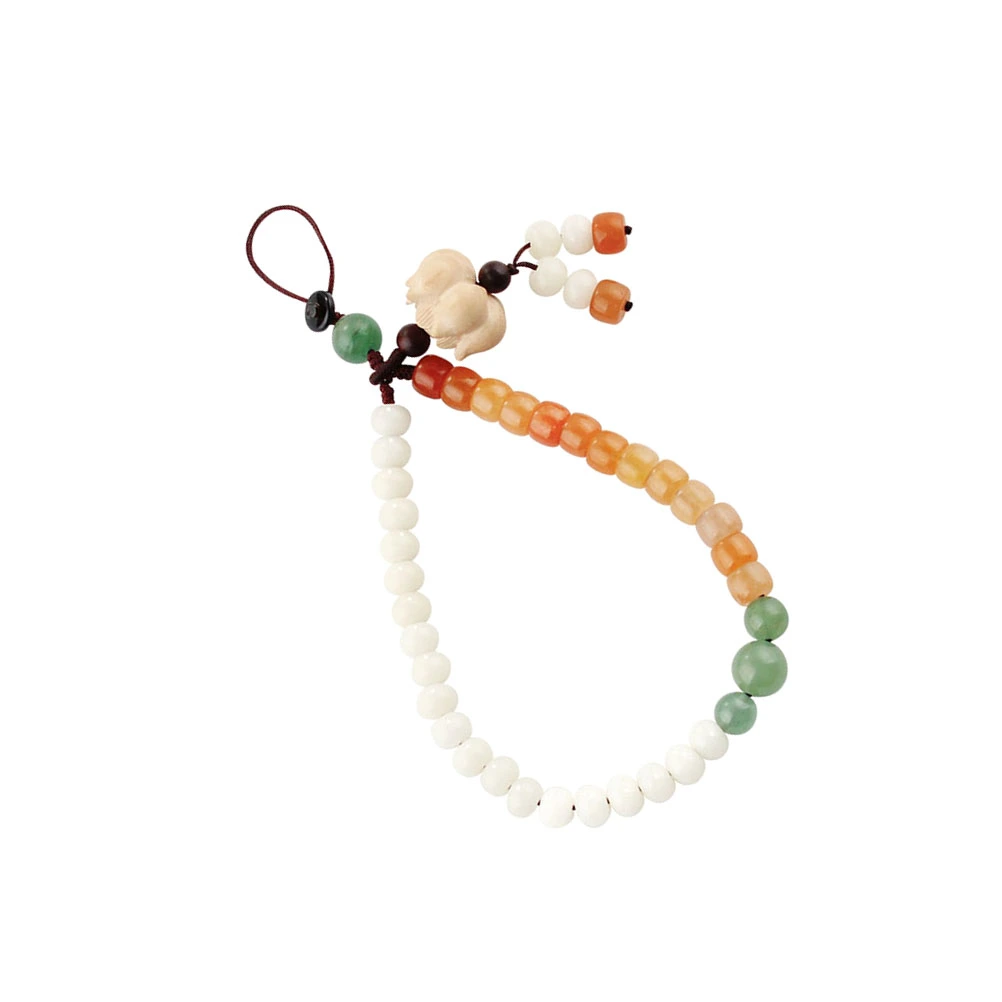 Chinese Style Phone Lanyard Wrist Mobile Phone Lanyard Gold Jade Mobile Phone Lanyard