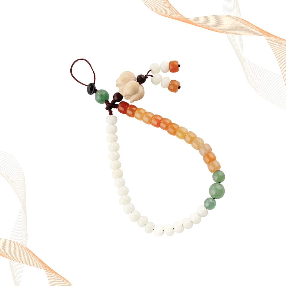 Chinese Style Phone Lanyard Wrist Mobile Phone Lanyard Gold Jade Mobile Phone Lanyard