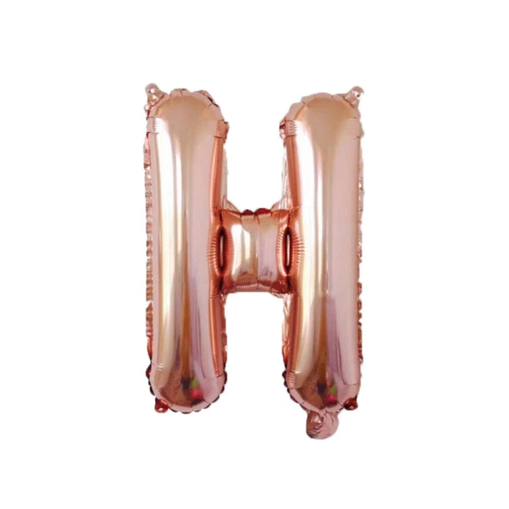 16inch HAPPY EASTER Letters Foil Balloon Set Decorative Balloons Festival Decoration Party Supplies (Rose Gold)