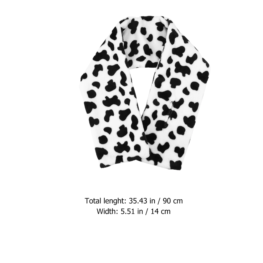 Premium Women's Warm Scarf Lovely Cow Pattern Shawl Cape Durable Cotton Scarf