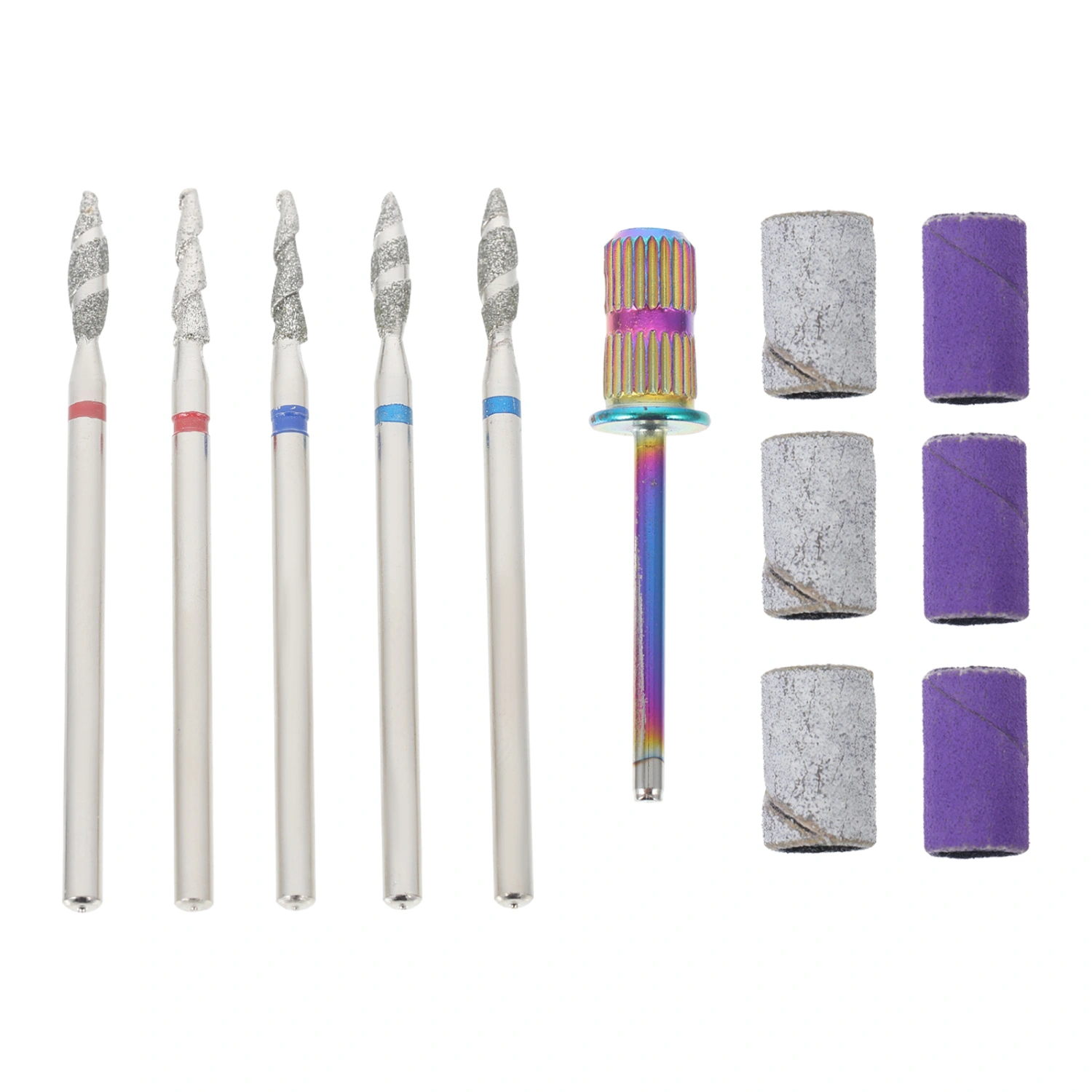 1 Set Nail Polishing Drill Bit Assortment Nail File Fake Nail Removal Tools