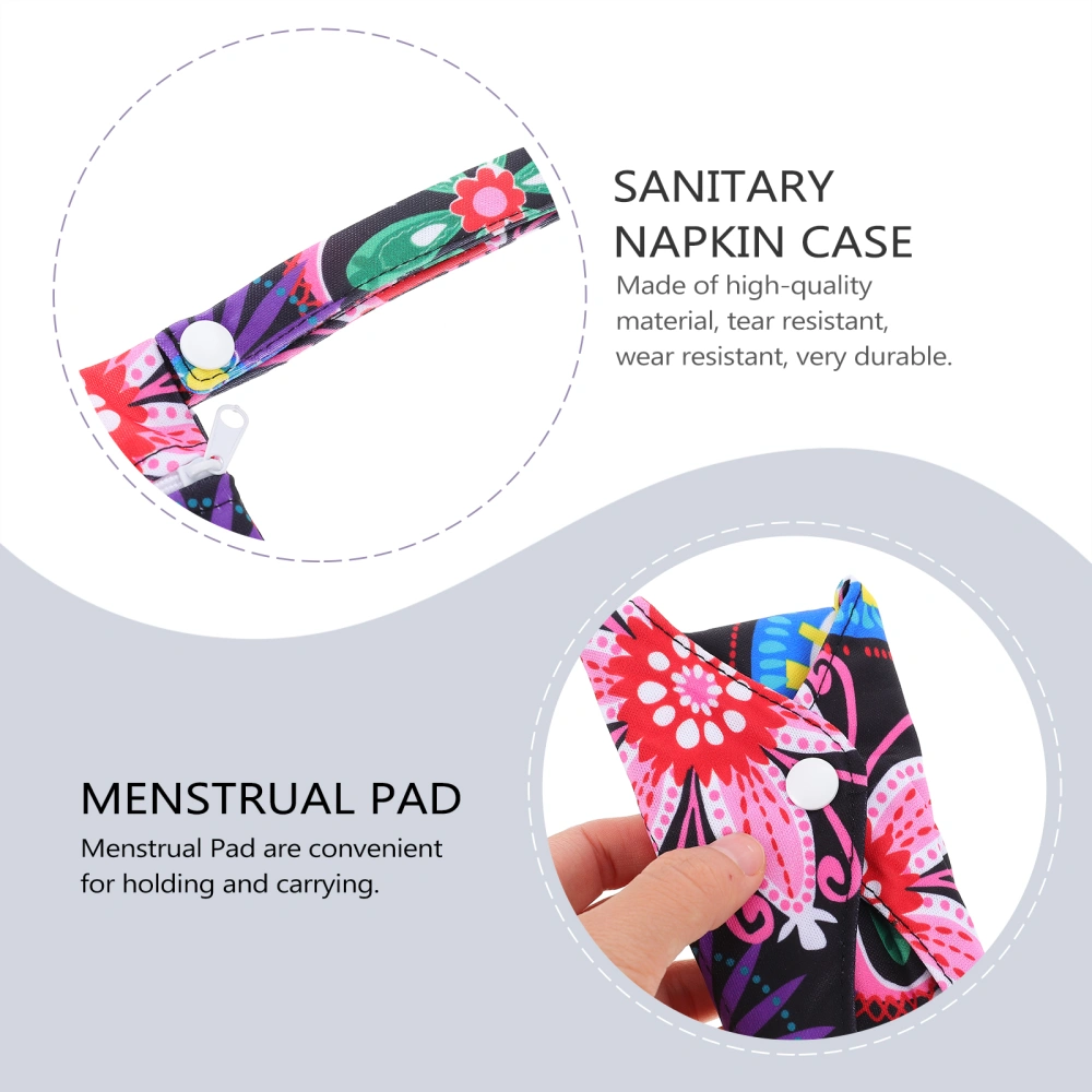 6Pcs Bamboo Charcoal Washable Sanitary Pads Women Nursing Mats Menstrual Pads