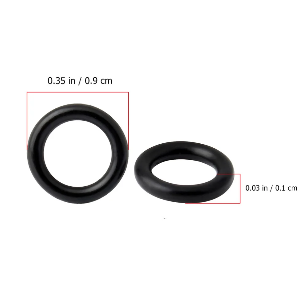 12Pcs Bike Disc Brake Holder Round Ring Rubber Seal Gasket (Black)