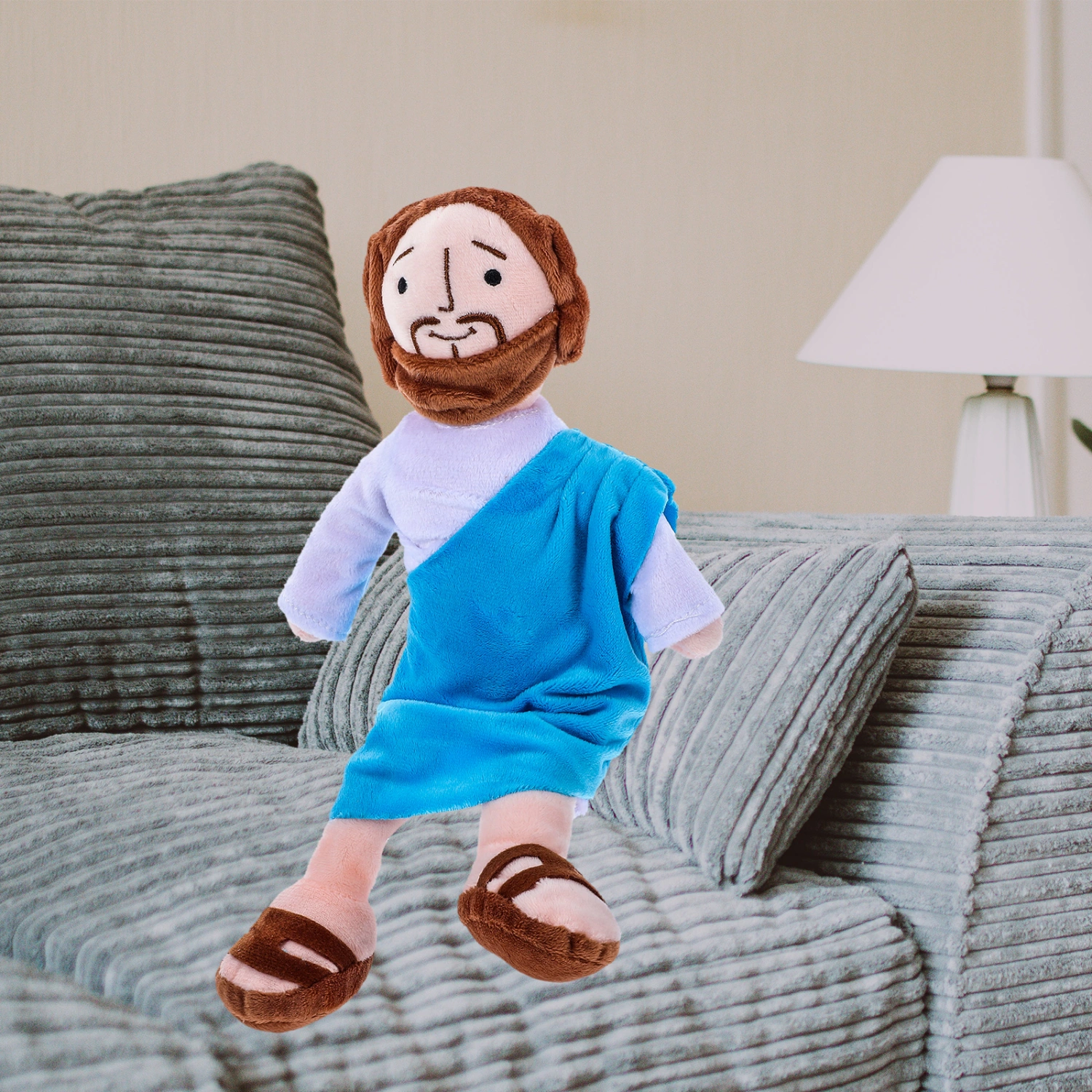 Religious Stuffed Figure Jesus Stuffed Pillow Comfortable Hug Toy Children Supply